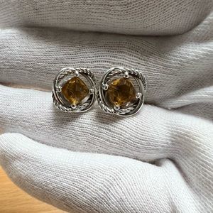 DY infinity Citrine earrings